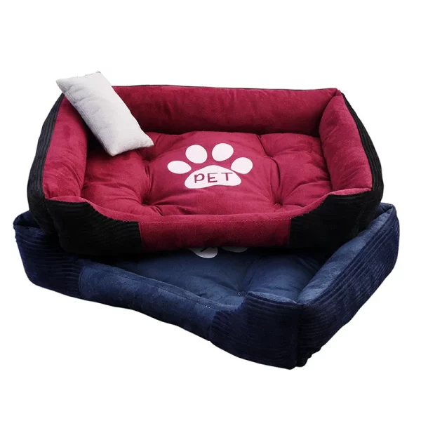 Dog bed bone shape