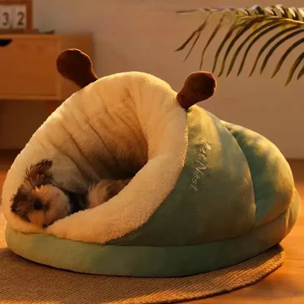 Dog bed slipper shape