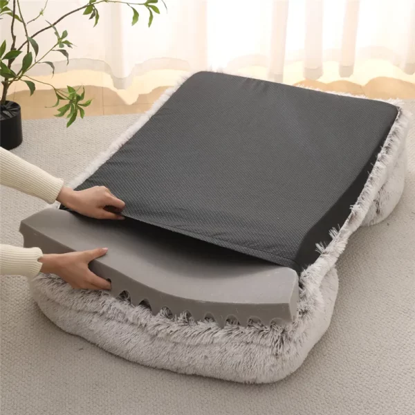 Dog bed plush sofa