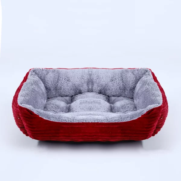 Dog bed square plush