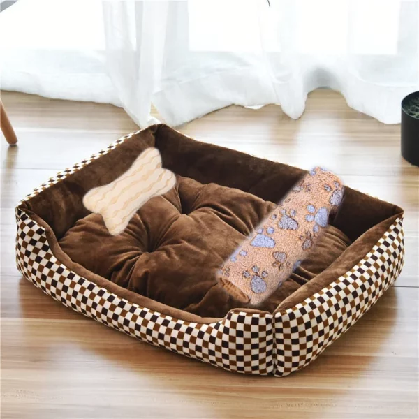 Dog bed bone shape