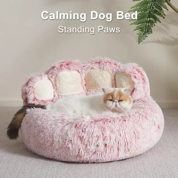 Dog bed bear paw