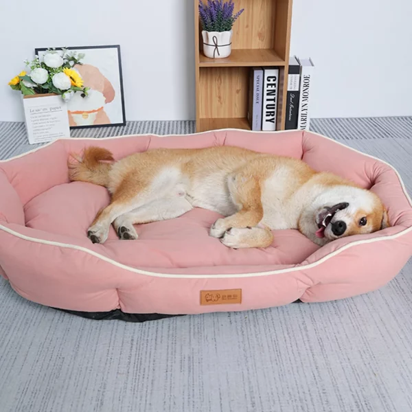 Dog bed suede velvet