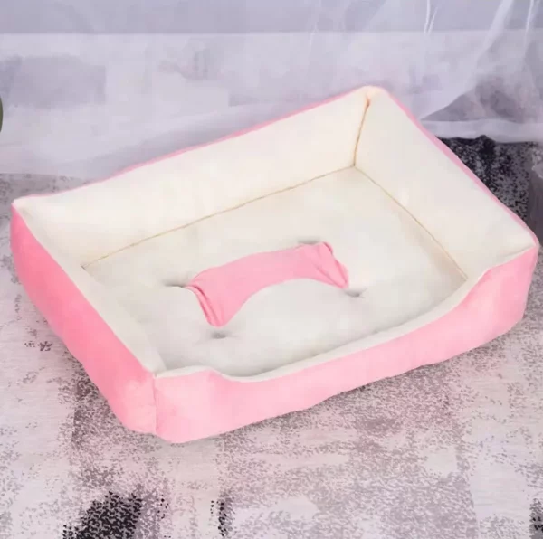 Dog bed bone shape