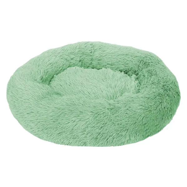 Dog bed long plush round