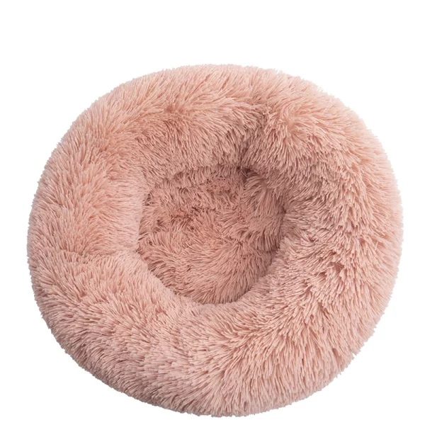 Dog bed long plush round