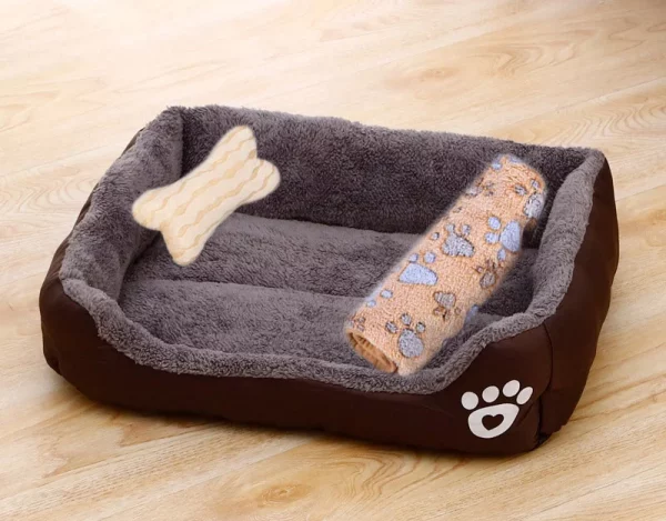 Dog bed bone shape