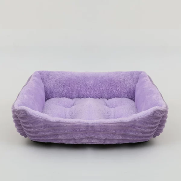 Dog bed square plush