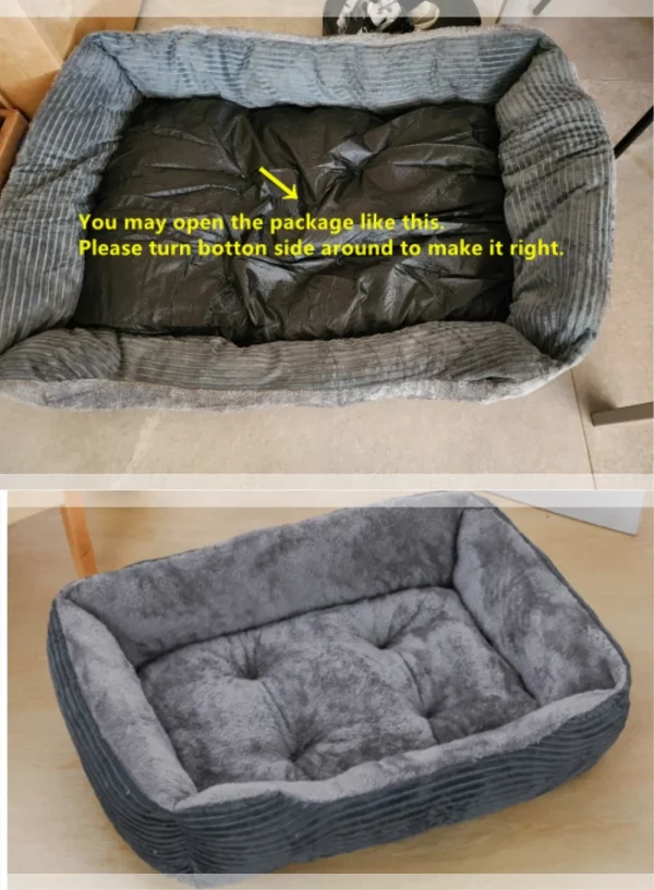 Dog bed square sofa